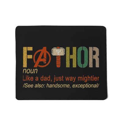 Fa Thor Like Dad Just Way Mightier Hero Limited Design 20s Mousepad