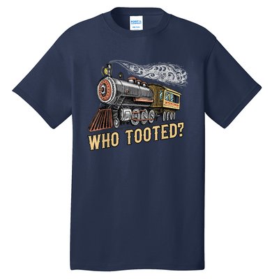 Funny Train Lovers & Railroad Vintage Retro Locomotive Gifts Tall T-Shirt