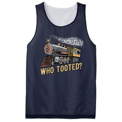 Funny Train Lovers & Railroad Vintage Retro Locomotive Gifts Mesh Reversible Basketball Jersey Tank