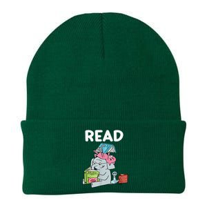 Funny Teacher Library Read Book Club Piggie Elephant Pigeons Knit Cap Winter Beanie