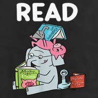 Funny Teacher Library Read Book Club Piggie Elephant Pigeons 7 Panel Mesh Trucker Snapback Hat