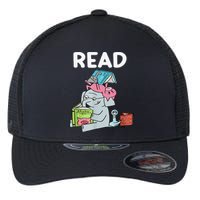 Funny Teacher Library Read Book Club Piggie Elephant Pigeons Flexfit Unipanel Trucker Cap