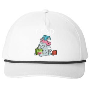 Funny Teacher Library Read Book Club Piggie Elephant Pigeons Snapback Five-Panel Rope Hat