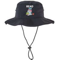 Funny Teacher Library Read Book Club Piggie Elephant Pigeons Legacy Cool Fit Booney Bucket Hat