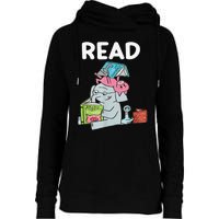 Funny Teacher Library Read Book Club Piggie Elephant Pigeons Womens Funnel Neck Pullover Hood