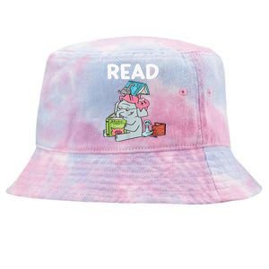 Funny Teacher Library Read Book Club Piggie Elephant Pigeons Tie-Dyed Bucket Hat