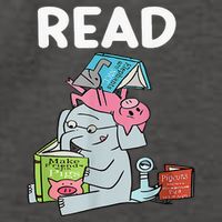 Funny Teacher Library Read Book Club Piggie Elephant Pigeons Vector Backpack