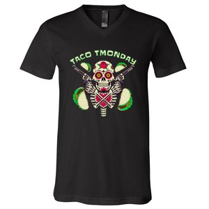 Funny Tacos Lover Taco TMonday V-Neck T-Shirt