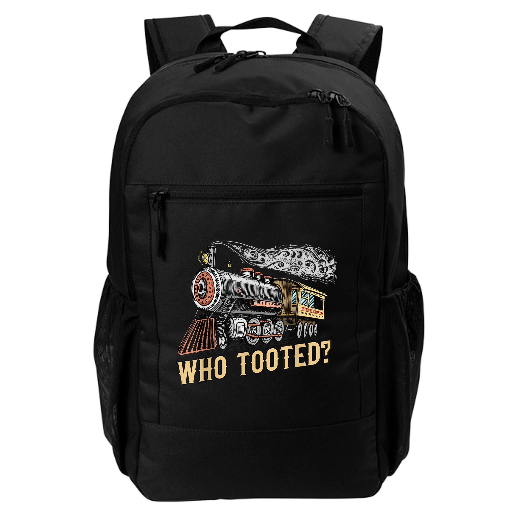 Funny Train Lovers & Railroad Vintage Retro Locomotive Gifts Backpack