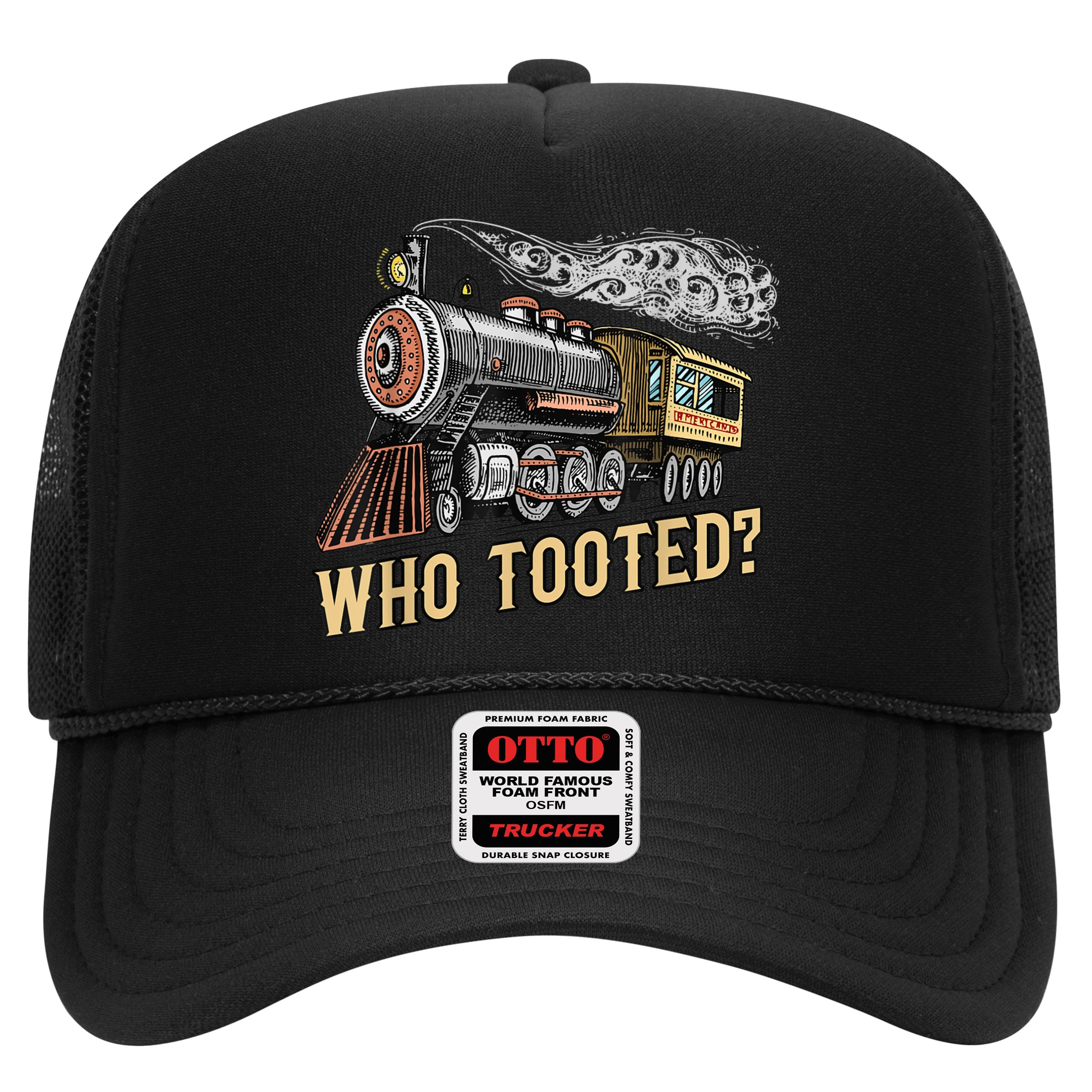 Funny Train Lovers & Railroad Vintage Retro Locomotive Gifts Hat
