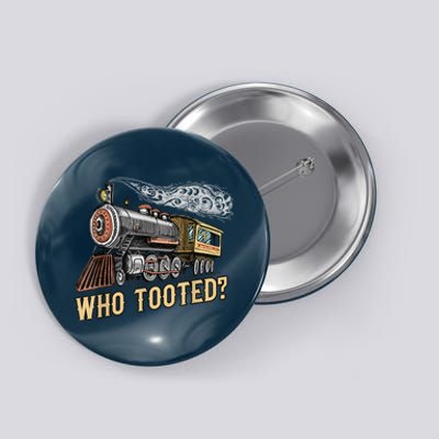 Funny Train Lovers & Railroad Vintage Retro Locomotive Gifts Button