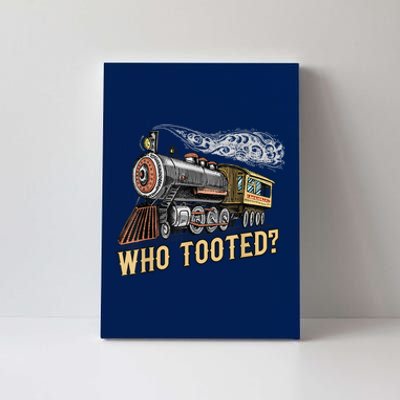 Funny Train Lovers & Railroad Vintage Retro Locomotive Gifts Canvas