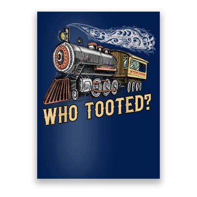 Funny Train Lovers & Railroad Vintage Retro Locomotive Gifts Poster