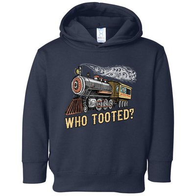 Funny Train Lovers & Railroad Vintage Retro Locomotive Gifts Toddler Hoodie