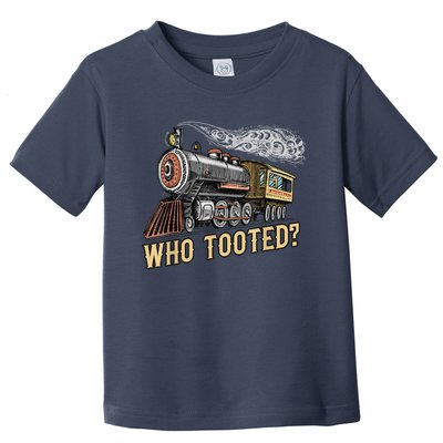 Funny Train Lovers & Railroad Vintage Retro Locomotive Gifts Toddler T-Shirt