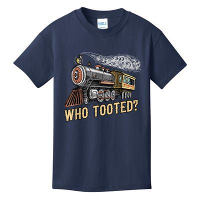 Funny Train Lovers & Railroad Vintage Retro Locomotive Gifts Kids T-Shirt