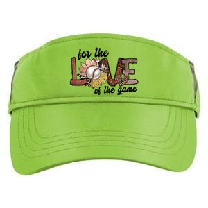 For The Love Of The Game Cool Baseball Design Adult Drive Performance Visor