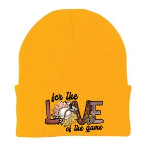 For The Love Of The Game Cool Baseball Design Knit Cap Winter Beanie