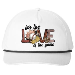 For The Love Of The Game Cool Baseball Design Snapback Five-Panel Rope Hat