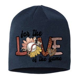 For The Love Of The Game Cool Baseball Design Sustainable Beanie