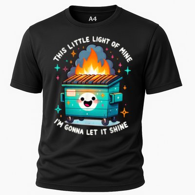 Funny This Little Light Of Mine Lil Dumpster Fire Performance Shirt