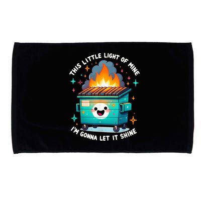 Funny This Little Light Of Mine Lil Dumpster Fire Microfiber Hand Towel