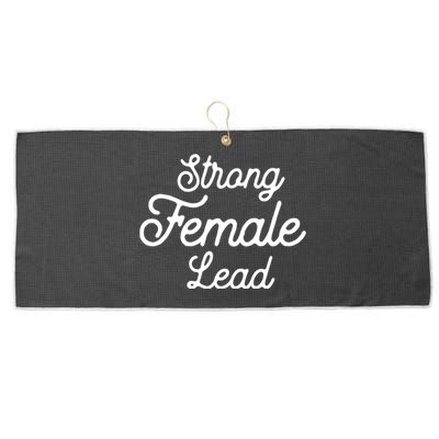 Funny Theater Life Quote Strong Female Lead Musical Cool Gift Large Microfiber Waffle Golf Towel