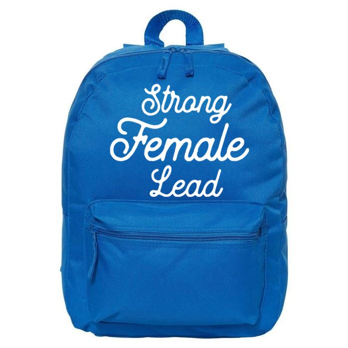 Funny Theater Life Quote Strong Female Lead Musical Cool Gift 16 in Basic Backpack