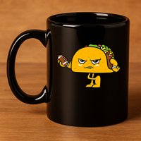 Football Taco Lover 11oz C Handle Ceramic Mug