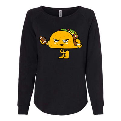 Football Taco Lover Womens California Wash Sweatshirt