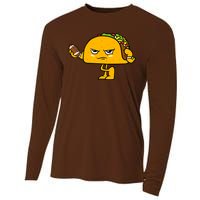 Football Taco Lover Cooling Performance Long Sleeve Crew