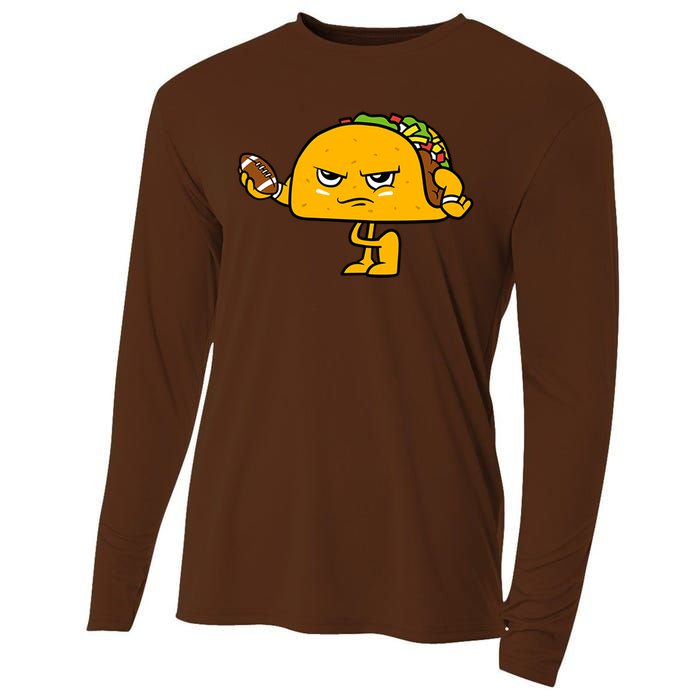 Football Taco Lover Cooling Performance Long Sleeve Crew