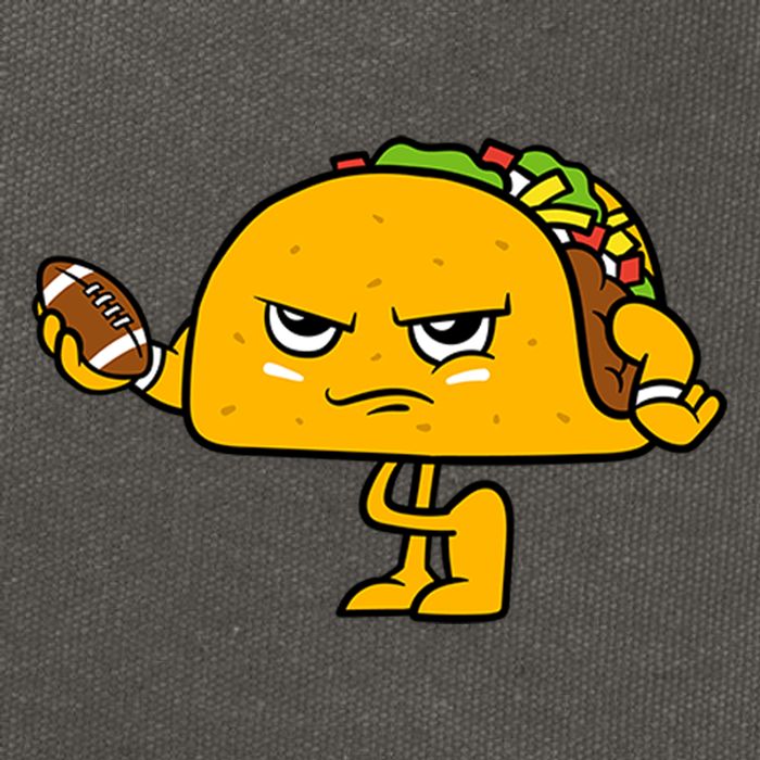 Football Taco Lover Cotton Canvas Backpack