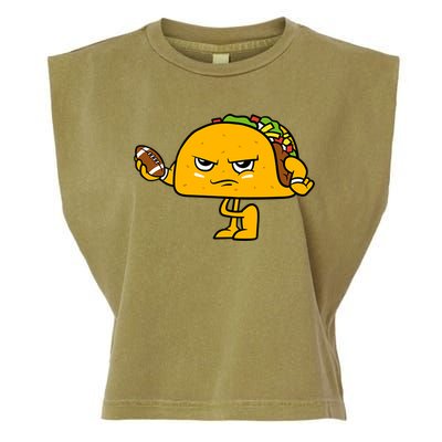 Football Taco Lover Garment-Dyed Women's Muscle Tee