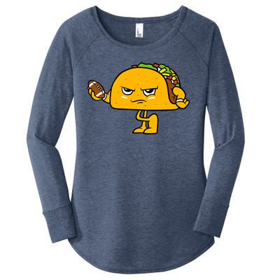 Football Taco Lover Women's Perfect Tri Tunic Long Sleeve Shirt