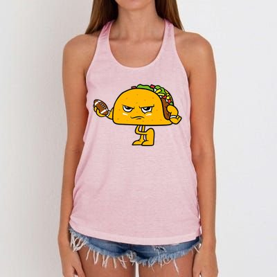 Football Taco Lover Women's Knotted Racerback Tank