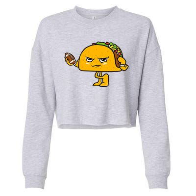 Football Taco Lover Cropped Pullover Crew