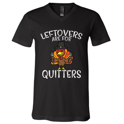 Funny Thanksgiving Leftovers Apron V-Neck T-Shirt