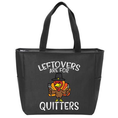 Funny Thanksgiving Leftovers Apron Zip Tote Bag