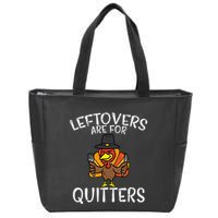 Funny Thanksgiving Leftovers Apron Zip Tote Bag