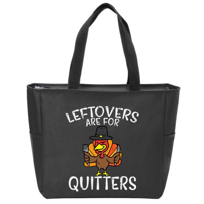 Funny Thanksgiving Leftovers Apron Zip Tote Bag
