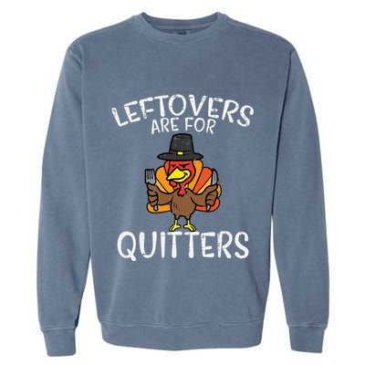 Funny Thanksgiving Leftovers Apron Garment-Dyed Sweatshirt