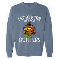 Funny Thanksgiving Leftovers Apron Garment-Dyed Sweatshirt