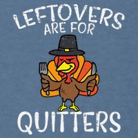 Funny Thanksgiving Leftovers Apron Garment-Dyed Sweatshirt