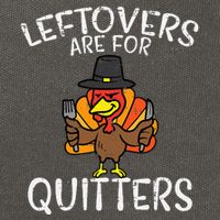 Funny Thanksgiving Leftovers Apron Cotton Canvas Backpack