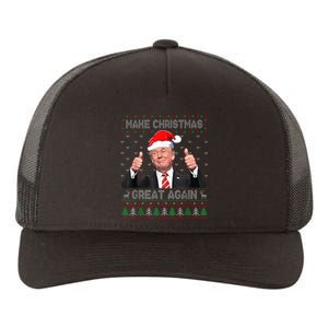 Funny Trump Make Christmas Great Again Ugly Sweater Xmas Yupoong Adult 5-Panel Trucker Hat