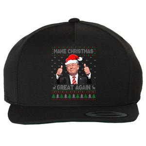 Funny Trump Make Christmas Great Again Ugly Sweater Xmas Wool Snapback Cap