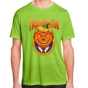 Funny Trumpkin Make Halloween Great Again America Humor Adult ChromaSoft Performance T-Shirt