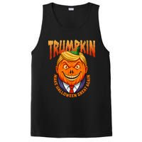 Funny Trumpkin Make Halloween Great Again America Humor PosiCharge Competitor Tank