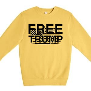 Free Trump Maga 2024 Premium Crewneck Sweatshirt